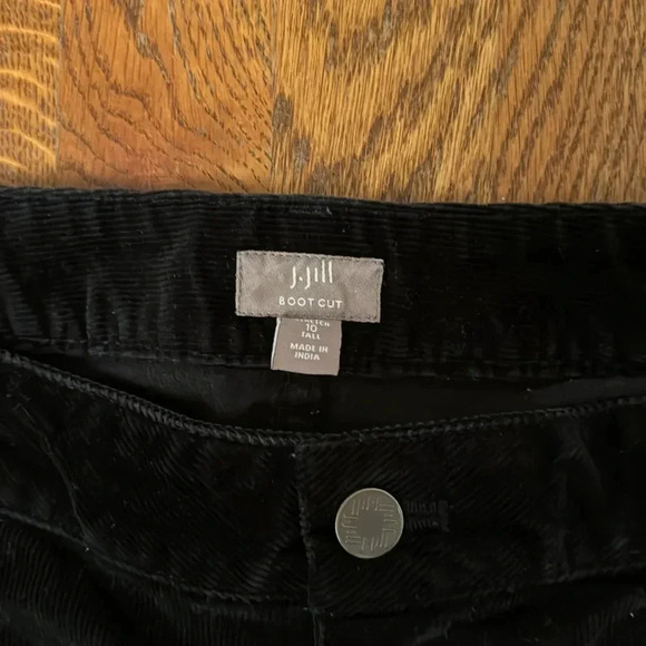 J. Jill black corduroy bootcut pants size 10 Tall - Picture 2 of 6